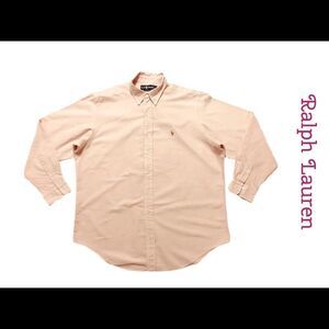 Ralph Lauren Long Sleeve Button Down Casual Shirt Size 17 Neck